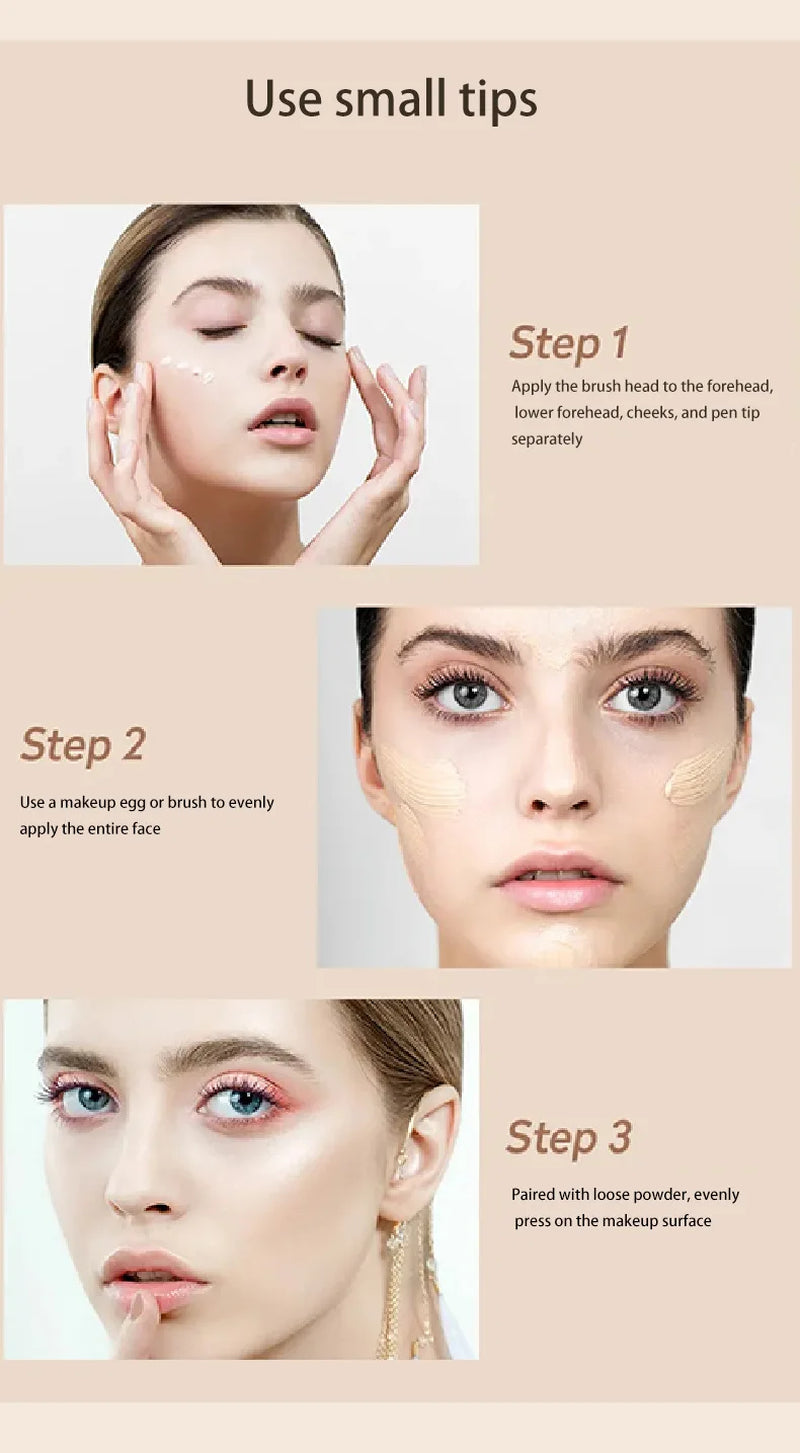 Achieve Flawless Skin with Our High Coverage Liquid Concealer - Waterproof, Oil Control, and Long Lasting!